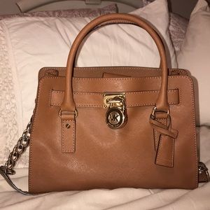 Michael Kors Hamilton leather satchel